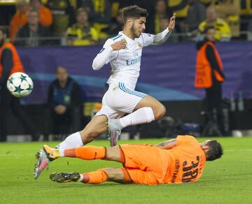 Marco Asensio y Roman Burki.