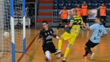 Iago Barro, en un momento con el Uruguay Tenerife.