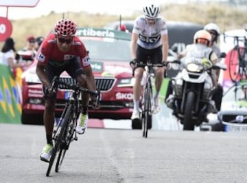 Nairo Quintana mantuvo la camiseta de líder en la etapa 20 de la vuelta a España y es el campeón virtual.