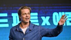 American actor Brad Pitt poses for a photo during a press conference to promote his film "Bullet Train" in Seoul on August 19, 2022. (Photo by Jung Yeon-je / AFP) (Photo by JUNG YEON-JE/AFP via Getty Images)