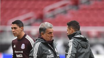 Foto durante el Entrenamiento de Mexico, previo al partido Amistoso vs Paraguay en el Levis Stadium de Santa Clara, California
<br> En la foto: