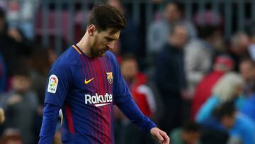 Messi en el partido ante el Getafe