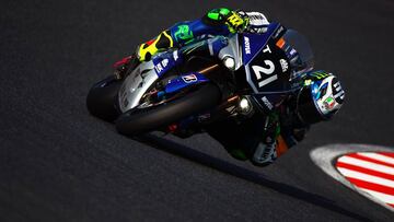 Pol, con la Yamaha en las 8 Horas de Suzuka.