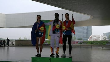 El podio de la competición.