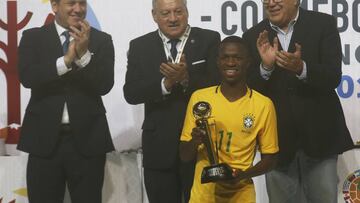 Vinicius Junior se alzó como el MVP del Sudamericano Sub 17