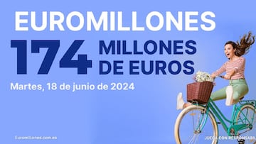 Euromillones: comprobar los resultados del sorteo de hoy, martes 18 de junio