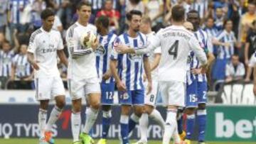 Cristiano anotó un hattrick en el partido contra el Deportivo de la primera vuelta.