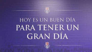 Los 6 emotivos afiches que Hoyos pegó en el camarín de la U