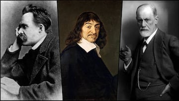 Friedrich Nietszche, René Descartes y Sigmund Freud