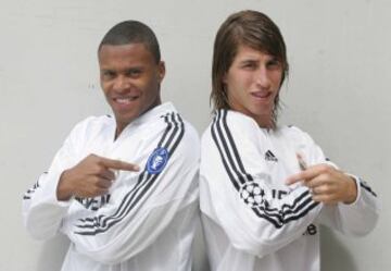Sergio Ramos llegó al Real Madrid en 2005 procedente del Sevilla al igual que el brasileño Julio Baptista.