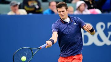 Hubert Hurkacz, durante el partido.