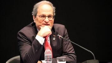 Primer pla del president del Govern, Quim Torra. Imatge del 10 de juliol de 2020. (Horitzontal)