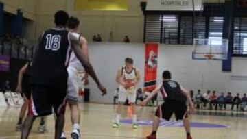 Doncic, en un partido con el Madrid júnior.