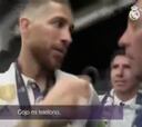 Momento en el que UEFA pide a Ramos ir a control al doping