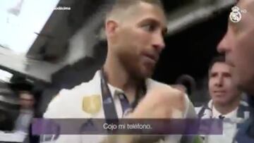 El momento exacto en el que Ramos pasa al control de doping en Cardiff