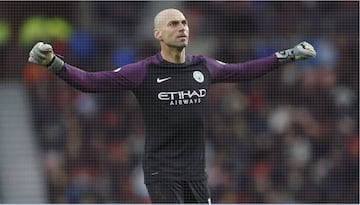 Willy Caballero, con el City.