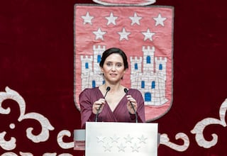 La presidenta de la Comunidad de Madrid, Isabel Díaz Ayuso, durante un acto en conmemoración del 47º aniversario de la Constitución Española, en la Real Casa de Correos, a 5 de diciembre de 2025, en Madrid (España). El Gobierno de la Comunidad de Madrid ha decidido conmemorar el 47º aniversario de la Constitución Española con un acto paralelo al organizado por la Delegación del Gobierno y sin invitar a ningún representante del Ejecutivo nacional.
05 DICIEMBRE 2025
Diego Radamés / Europa Press
05/12/2025