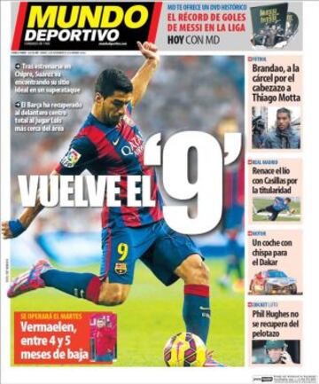 Portadas de la prensa deportiva