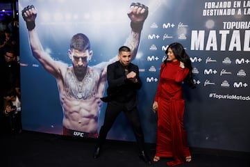 Vinicius, Carvajal y Courtois, protagonistas en la alfombra roja de la película de Ilia Topuria