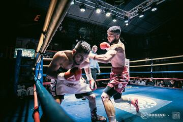 Imágenes del media day de la velada de boxeo en Bogotá.