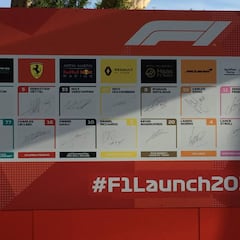 Sólo un piloto se marchó de la presentación sin firmar el mural