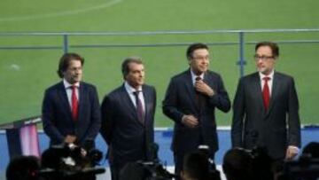 Los cuatro candidatos a la presidencia del Barça.