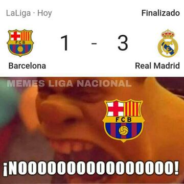 Los mejores memes del Clásico Barcelona - Real Madrid