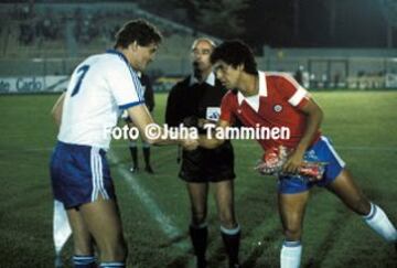 Finlandia, 1985: Chile se preparaba para las clasificatorias rumbo a México 86' y recibió a los europeos en Viña. La Roja ganó 2-0.