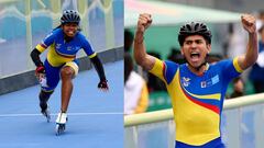 Geiny Pájaro y Pedro Causil dan medallas a Colombia en patinaje