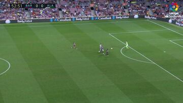 Locura de regate de Ter Stegen en el triunfo de Barcelona