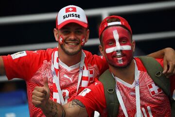 Gran ambiente en el Nizhny Novgorod Stadium.