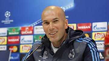 Zidane, en la conferencia de prensa previa al Real Madrid-Roma.