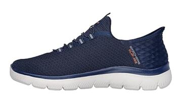 Zapatilla Skechers para hombre sin cordones en color azul y disponible en Amazon