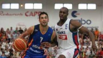 <B>LÍDER.</B> Navarro volvió a demostrar su calidad. Lideró el juego del equipo y terminó como máximo anotador de España.