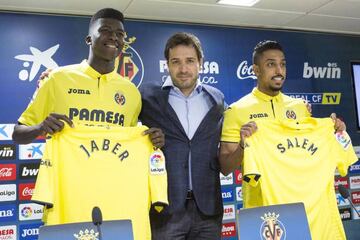 Jaber Essa and Salem Al-Dawsari presented at Estadio de la Cerámica in Vila-real today.