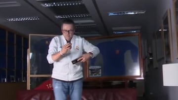 La reacción de Roncero al golazo de Valverde: vean lo que hizo con el móvil...