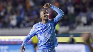 during the 12th round match between Pachuca and Tijuana as part of the Liga BBVA MX, Torneo Clausura 2025 at Hidalgo Stadium, on March 16, 2025 in Pachuca, Hidalgo, Mexico.