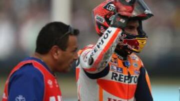 El piloto de MotoGP español Marc Márquez, de Honda.