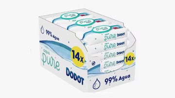 Toallitas Dodot Pure Aqua para beb¨¦ de oferta en AliExpress.