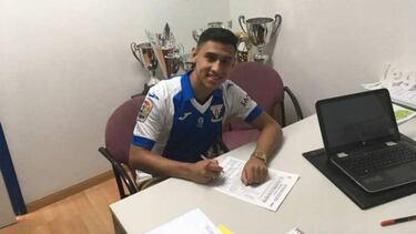 Salvadoreño fue presentado con el Leganés de España