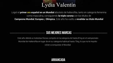 Radiografía de Lydia Valentín, campeona en continuo ascenso