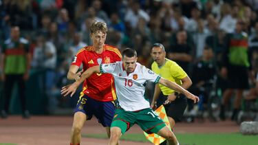 Huijsen, en el partido ante Bulgaria.