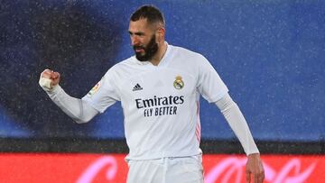 Benzema, durante el Real Madrid-Getafe.