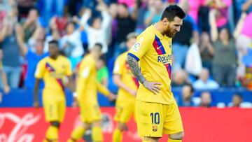 Levante 3 - Barcelona 1: goles, resumen y resultado del partido