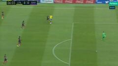 González González perdonó la expulsión a Digne en el minuto 6'