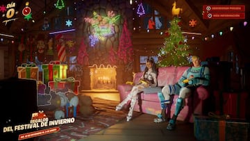 La Caba&ntilde;a del Festival de Invierno vuelve en el evento de Navidad de 2022 de Fortnite