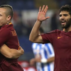 El Roma se pone a 4 puntos de la Juve tras ganar al Pescara