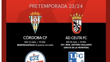 Anuncio de los próximos amistosos del Sevilla.