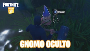 Fortnite Capítulo 2 - Temporada 1 | Desafío de Blandito vs. Viscoso: encuentra los gnomos ocultos entre Aserradero Atolladero, una choza de madera y un árbol con forma de cubo