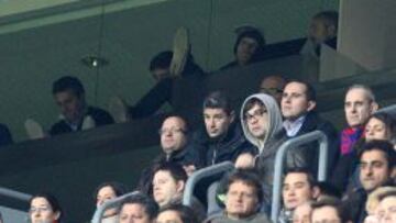 Tito Vilanova, en el palco del Camp Nou.